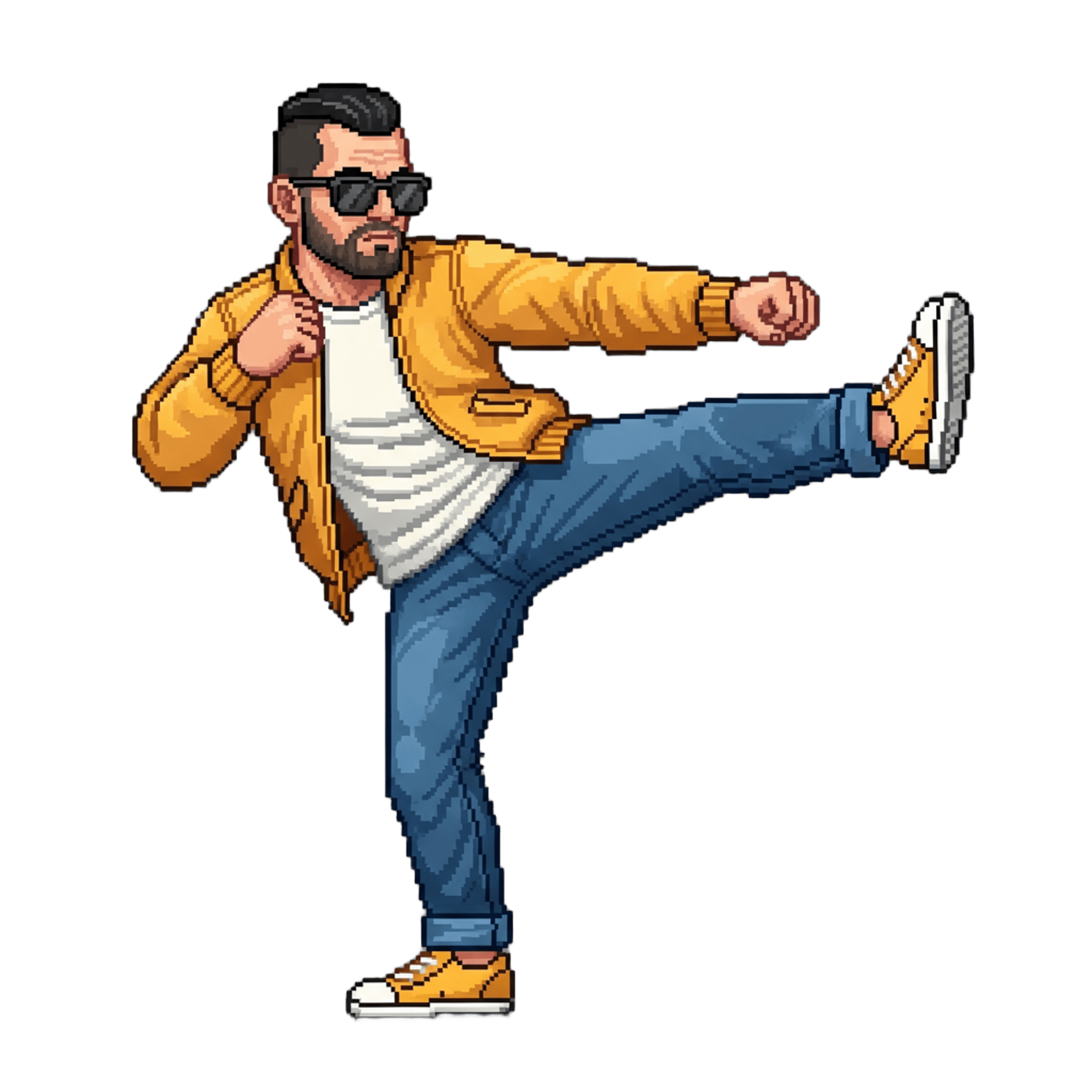 Tropeaks man fait un high kick