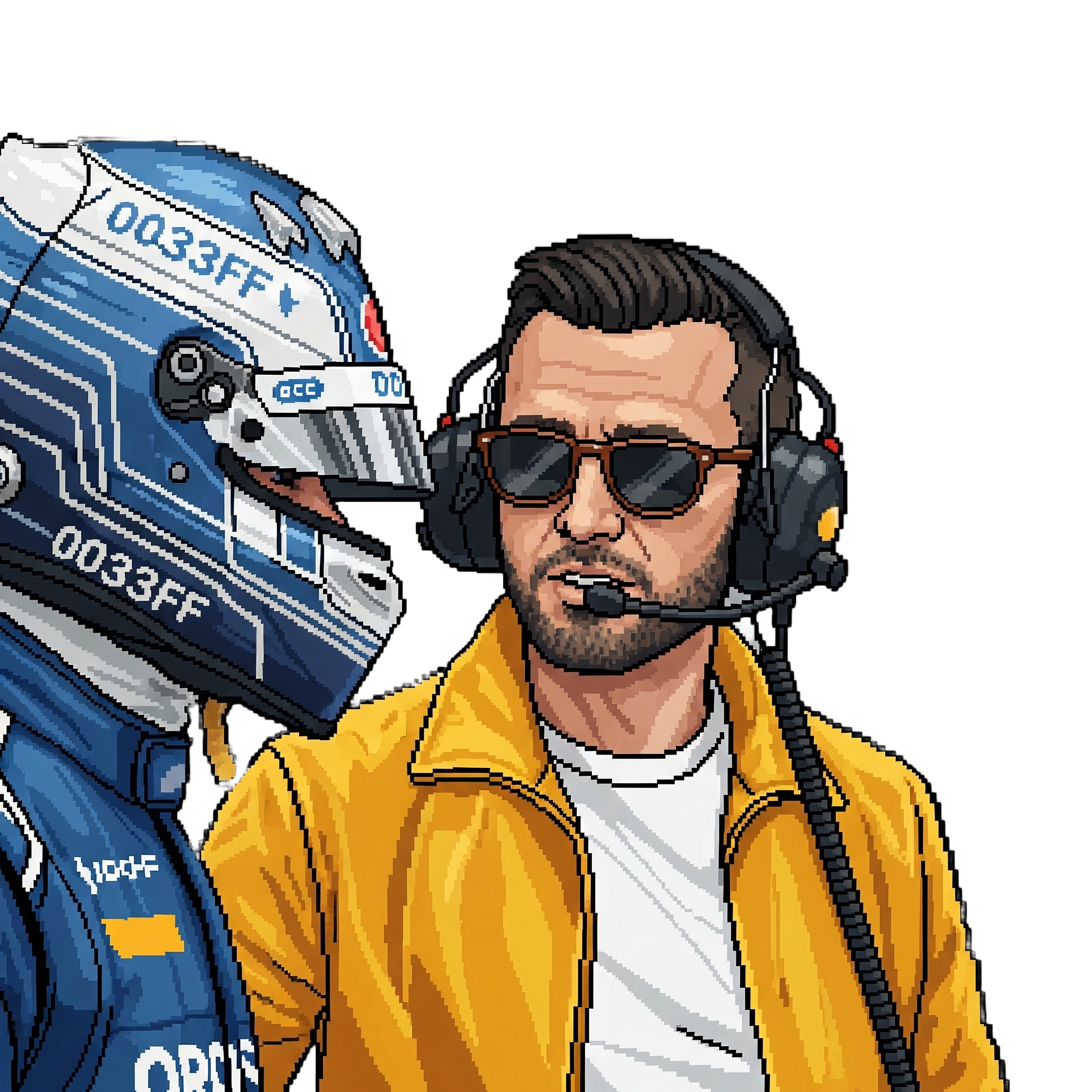 Tropeaks man parle à un pilote de F1